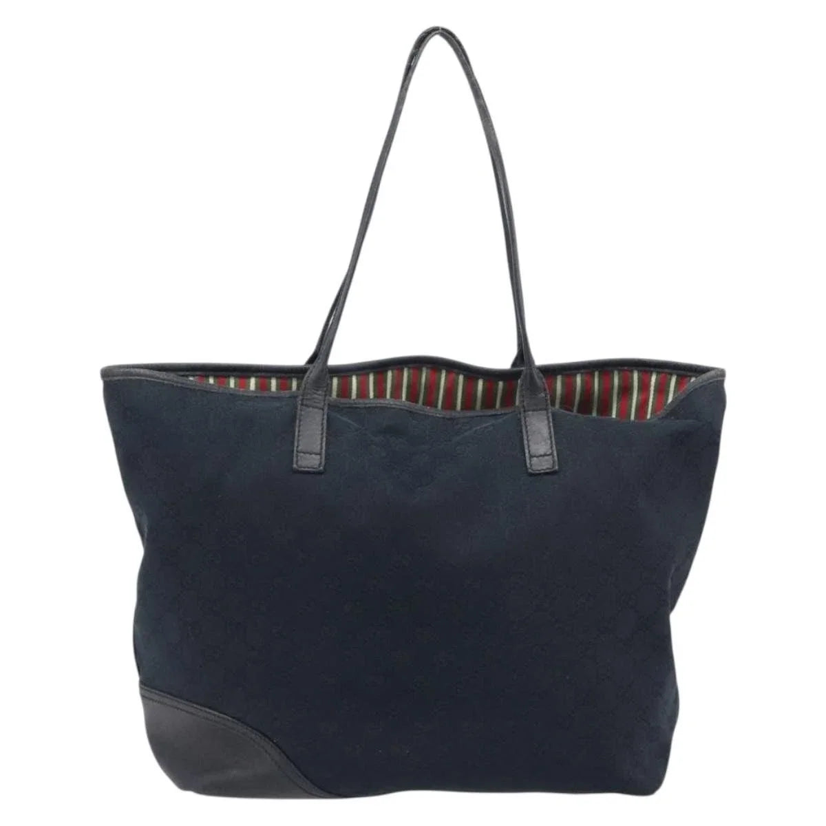 $950 Gucci GG Canvas Abbey Black Tote