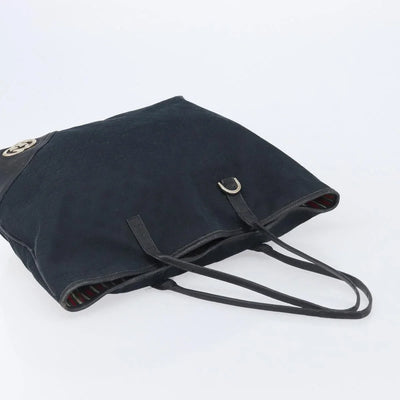 $950 Gucci GG Canvas Abbey Black Tote