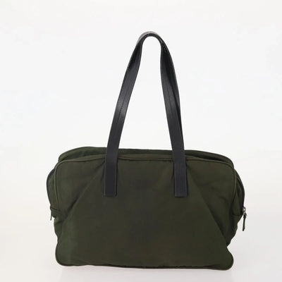 $1300 Prada Tessuto Nylon Bauletto Green