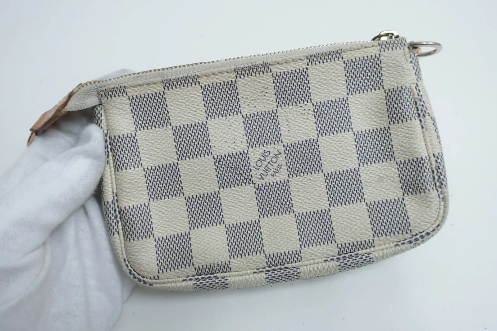 Louis Vuitton Damier Azur Mini Pochette Accessories Pouch Bag