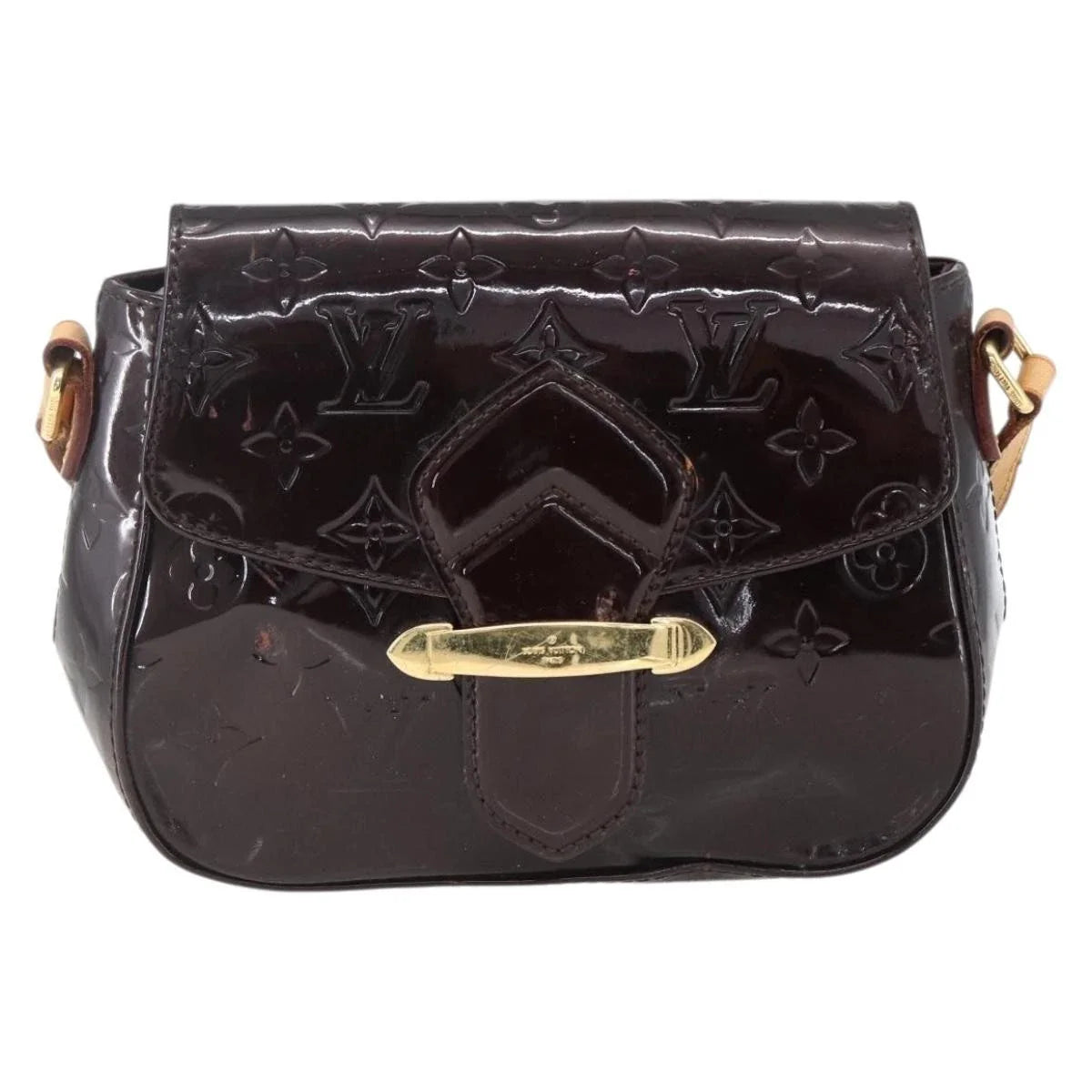 $1640 2011 LOUIS VUITTON Monogram Vernis Bellflower GM Amarante FL4111