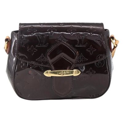 $1640 2011 LOUIS VUITTON Monogram Vernis Bellflower GM Amarante FL4111
