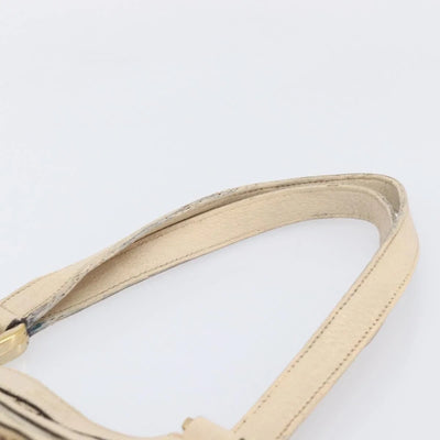 $1050 Gucci Beige/White GG Canvas Abbey Pocket Tote Bag