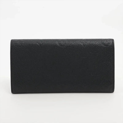 Louis Vuitton Empreinte Portofeuille Emilie M62369 Noir Long Wallet