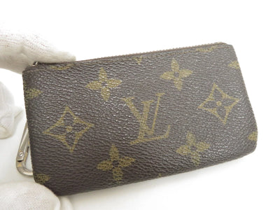 $345 LOUIS VUITTON Monogram Coin Purse Key Pochette Cles 8904ET