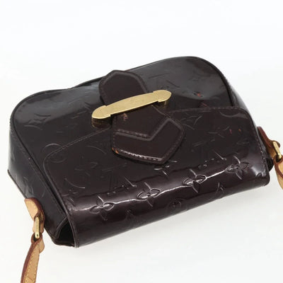 $1640 2011 LOUIS VUITTON Monogram Vernis Bellflower GM Amarante FL4111
