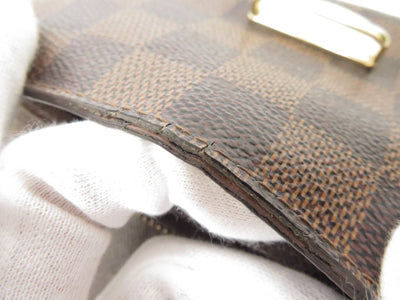 LOUIS VUITTON Damier Ebene Sistina Long Wallet CA2150