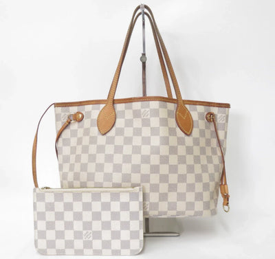 Louis Vuitton Damier Azur Neverfull PM Tote Bag Handbag