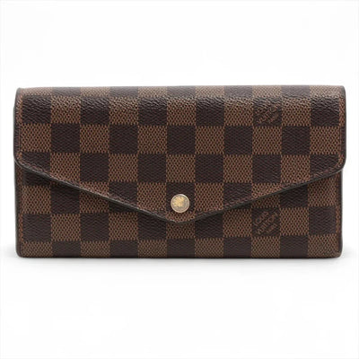 Louis Vuitton Damier Portefeuille Sarah N60114 Rose Ballerine Long Wallet