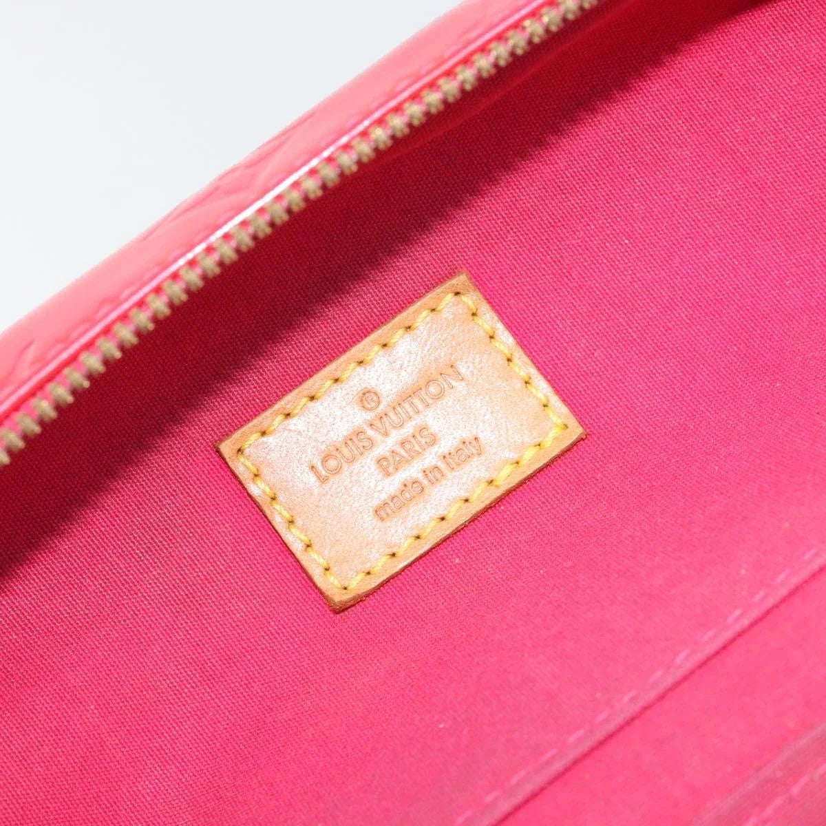 $995 2003 Louis Vuitton Fuchsia Monogram Vernis Vertical Sullivan Bag CE0013