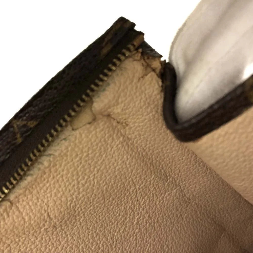 $760 2002 Louis Vuitton Monogram Poche Toiletry 26 Cosmetics Pouch Purse Brown SL0062
