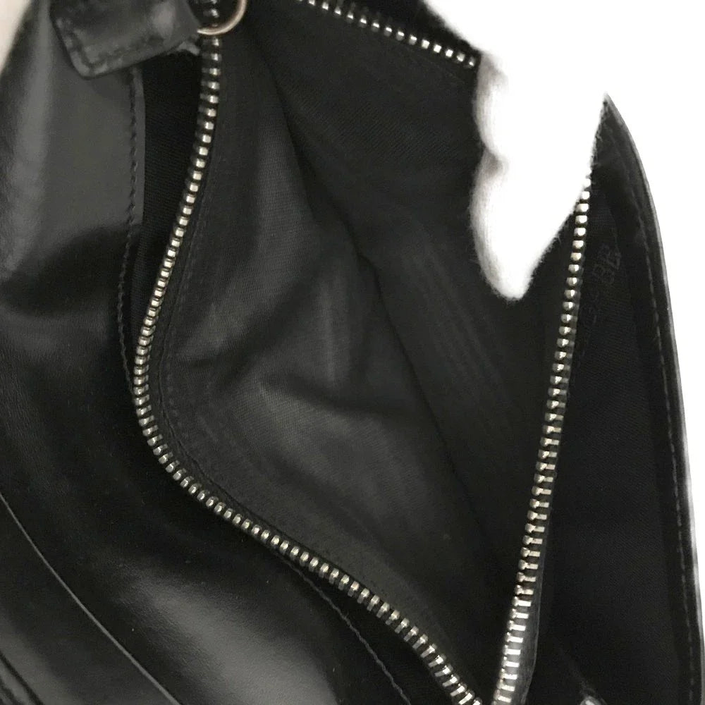 Dolce&Gabbana DG Logo Leather Long Bifold Wallet Black