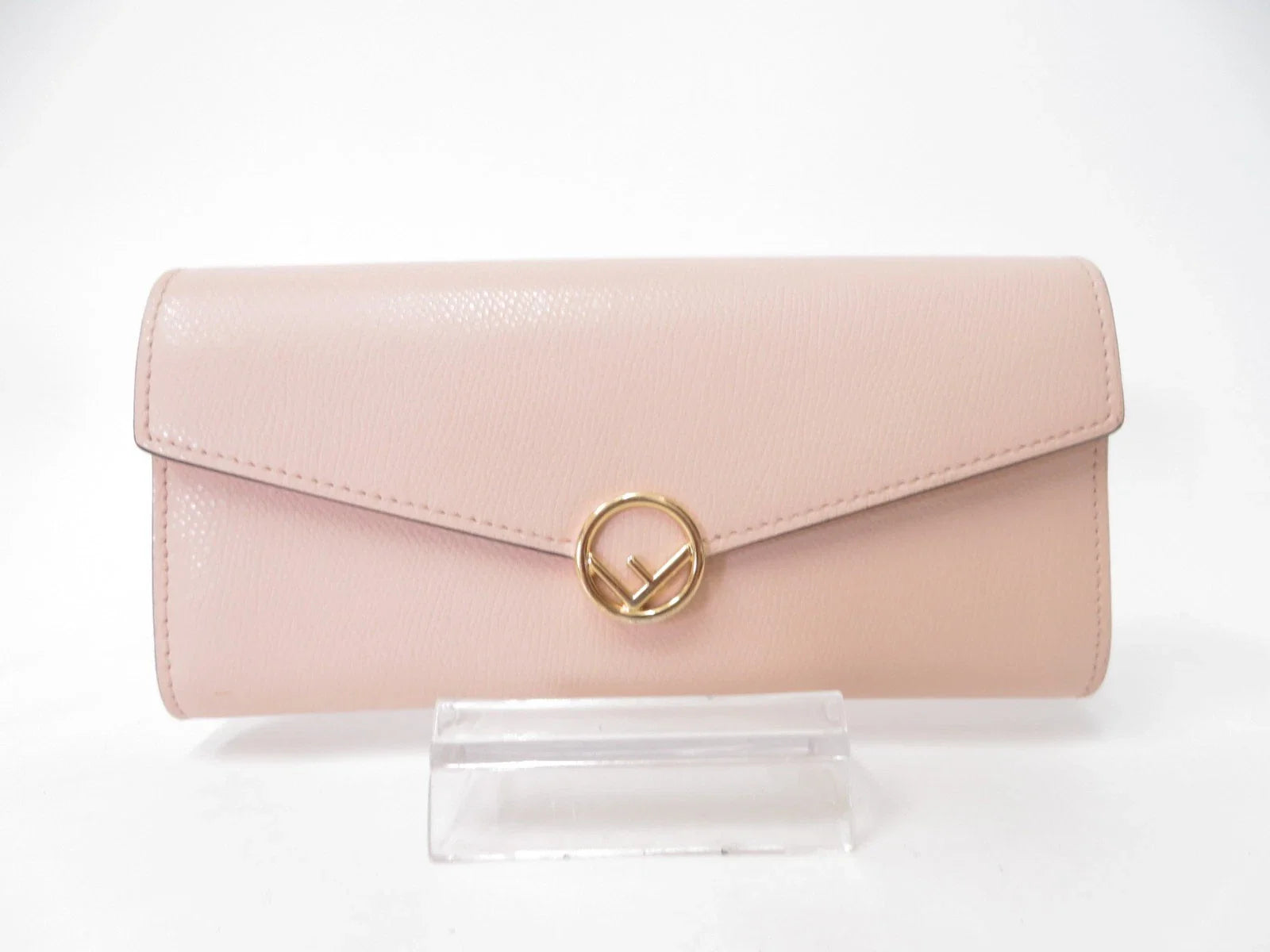 FENDI F is Leather Bifold Long Wallet
