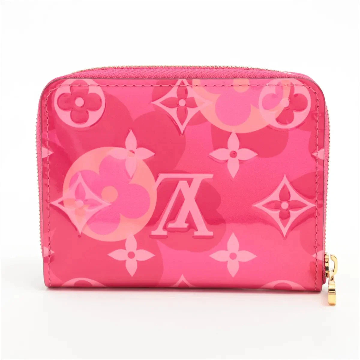 Louis Vuitton Vernis Zippy Coin Purse M90589 Pink Coin Purse RFID