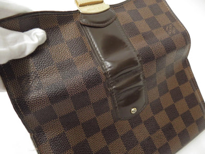LOUIS VUITTON Damier Ebene Sistina Long Wallet CA2150