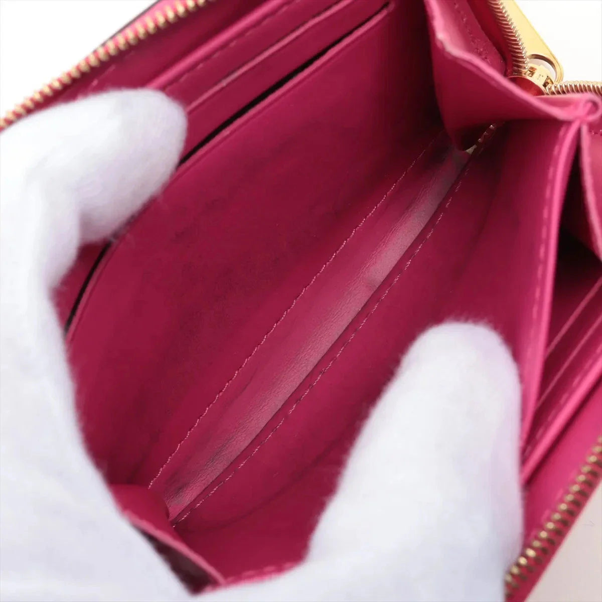 Louis Vuitton Vernis Zippy Coin Purse M90589 Pink Coin Purse RFID