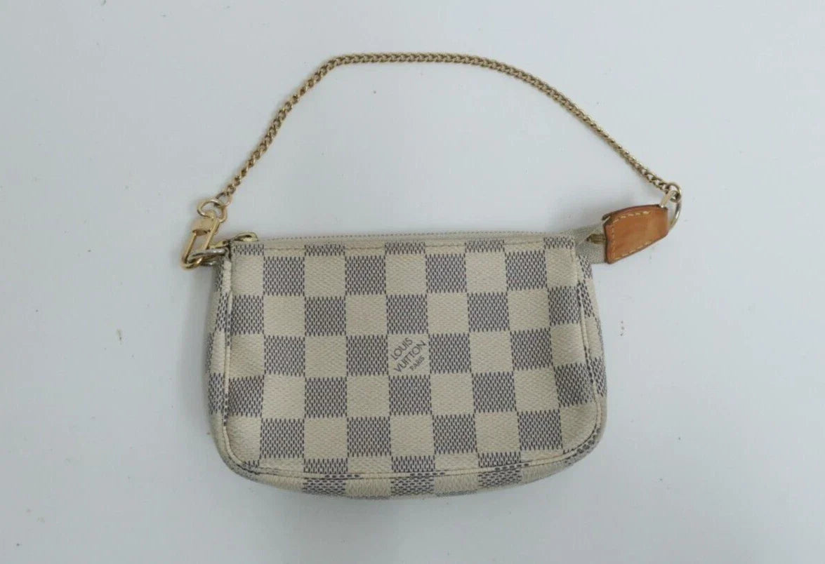 Louis Vuitton Damier Azur Mini Pochette Accessories Pouch Bag