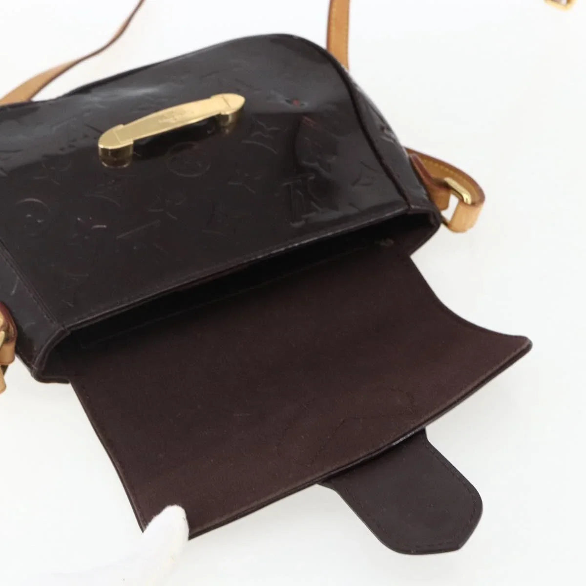 $1640 2011 LOUIS VUITTON Monogram Vernis Bellflower GM Amarante FL4111