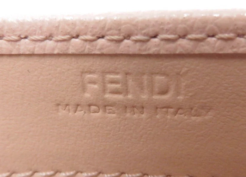 FENDI F is Leather Bifold Long Wallet