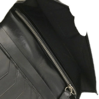 Dolce&Gabbana DG Logo Leather Long Bifold Wallet Black