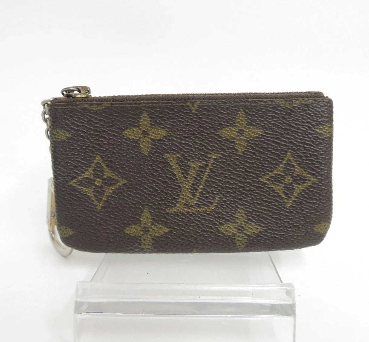 $345 LOUIS VUITTON Monogram Coin Purse Key Pochette Cles 8904ET