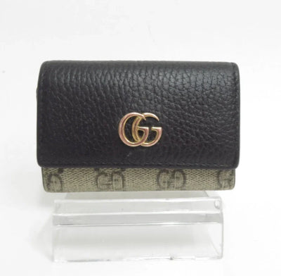 GUCCI GG Marmont Leather 6 Ring Key Case