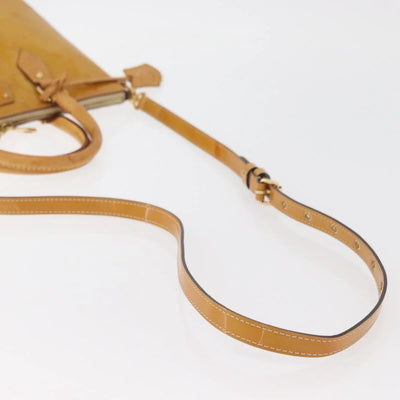 $1560 2014 LOUIS VUITTON Vernis Montebello PM Dune DR2194