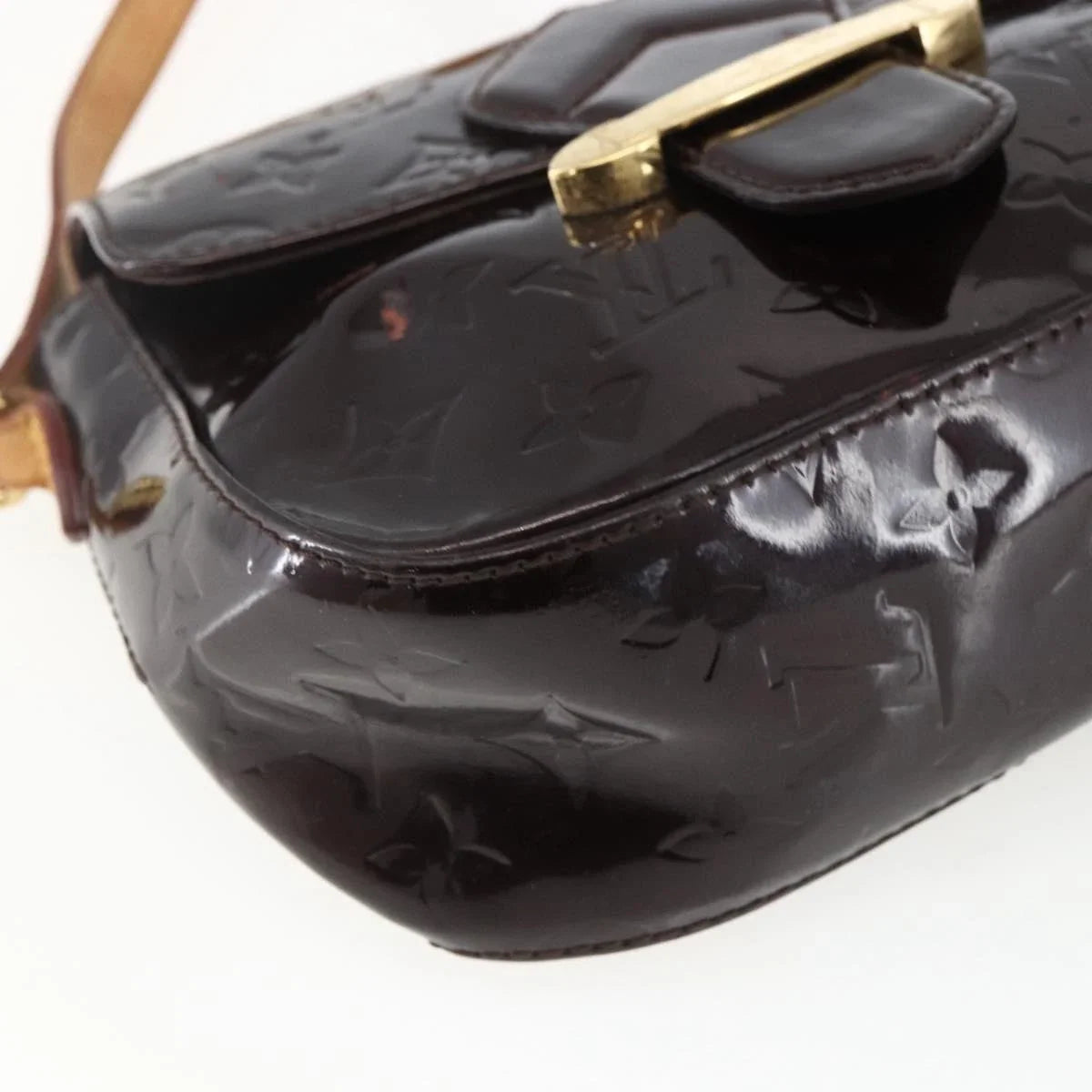 $1640 2011 LOUIS VUITTON Monogram Vernis Bellflower GM Amarante FL4111