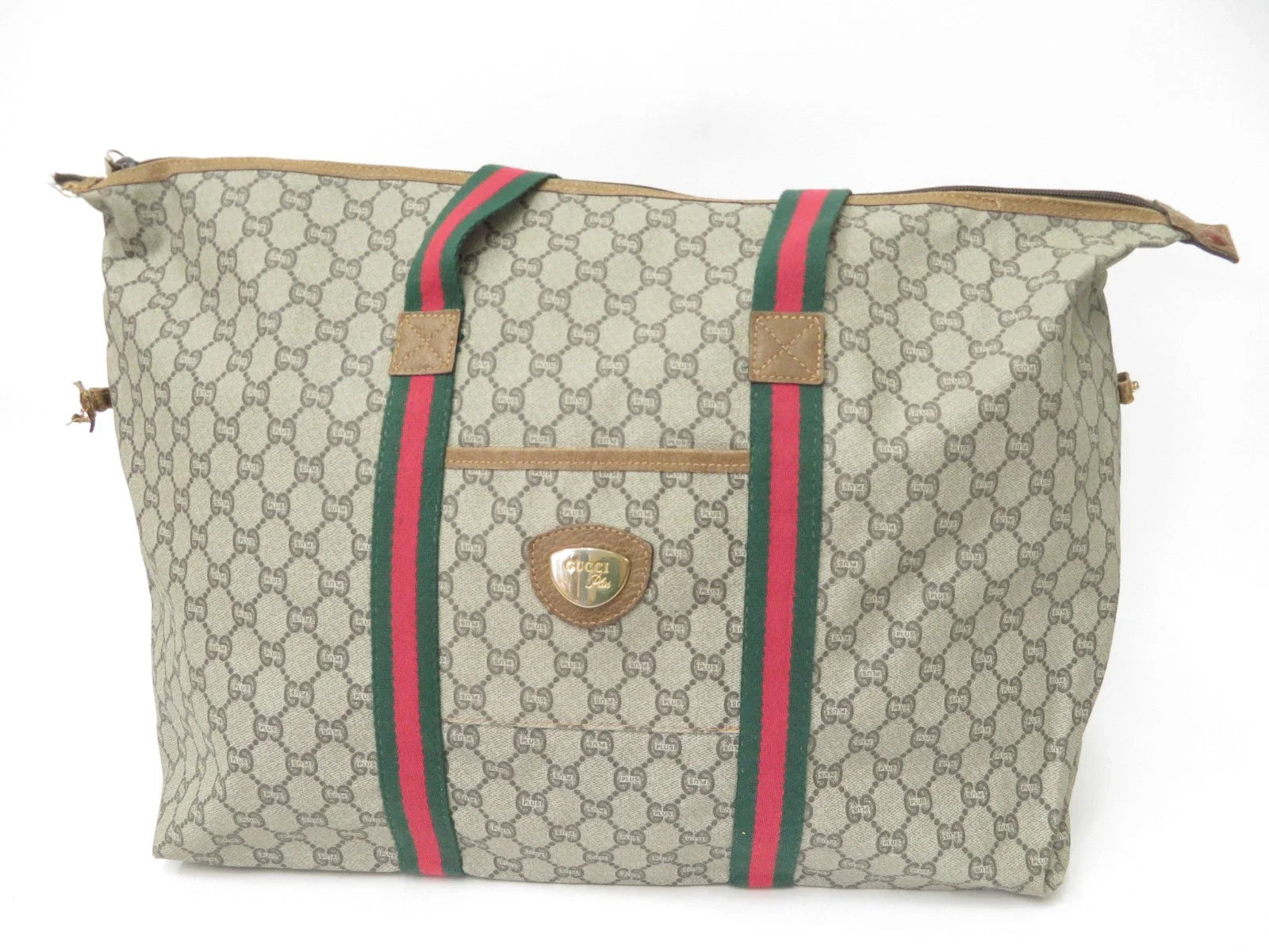 Gucci Gucci Plus Sherry Line PVC Leather Tote Shoulder Bag