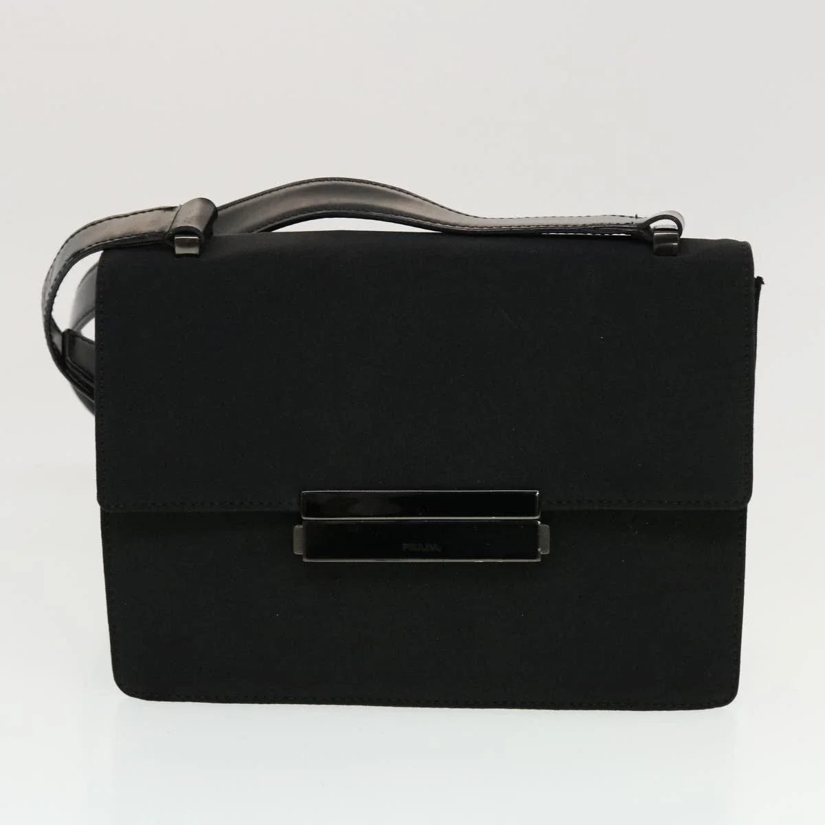 $1100 Prada Tessuto Nylon Push-Lock Shoulder Bag