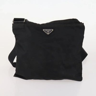 $1250 Prada Tessuto Messenger Bag Nylon Black