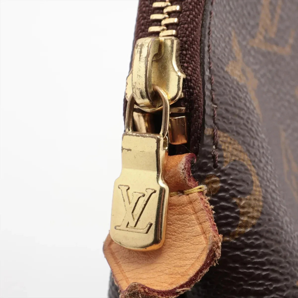 Louis Vuitton Monogram POCHETTE COSMETIC MM M46579 Brown Pouch