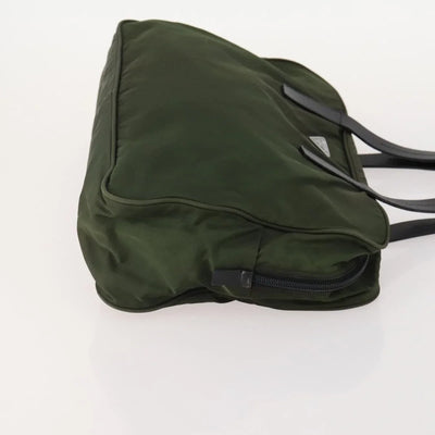 $1300 Prada Tessuto Nylon Bauletto Green