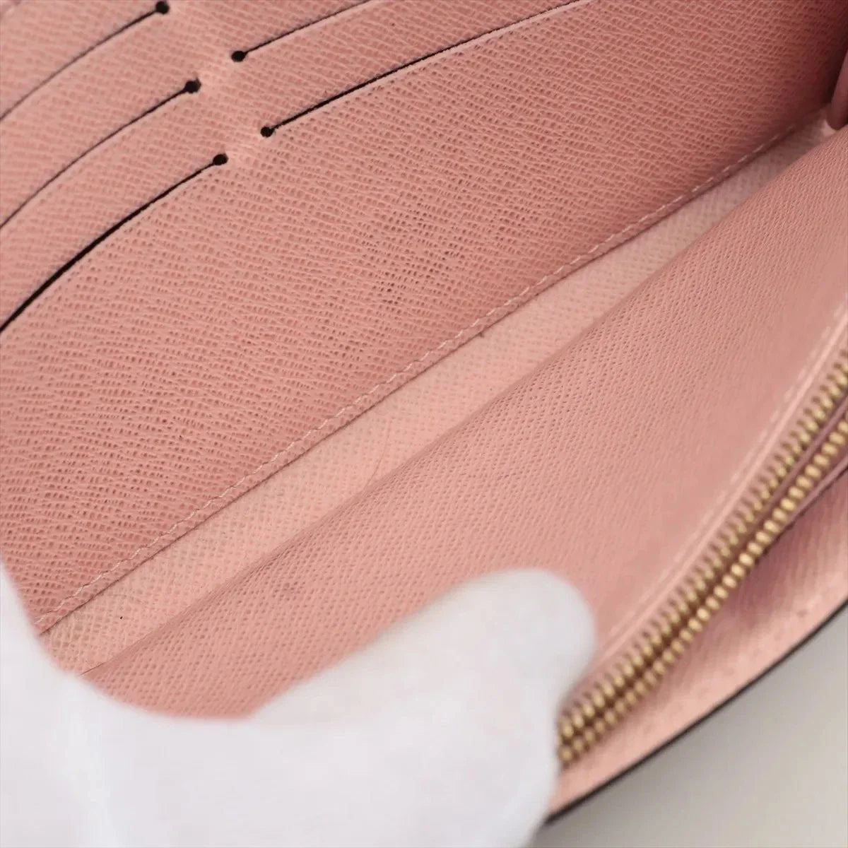 Louis Vuitton Damier Portefeuille Sarah N60114 Rose Ballerine Long Wallet