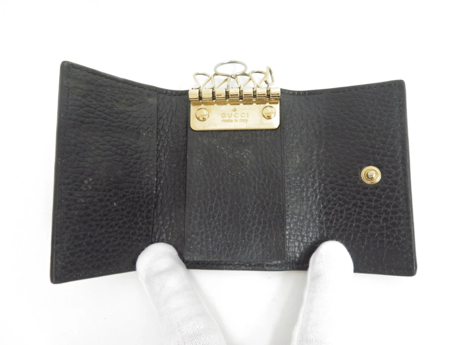 GUCCI GG Marmont Leather 6 Ring Key Case