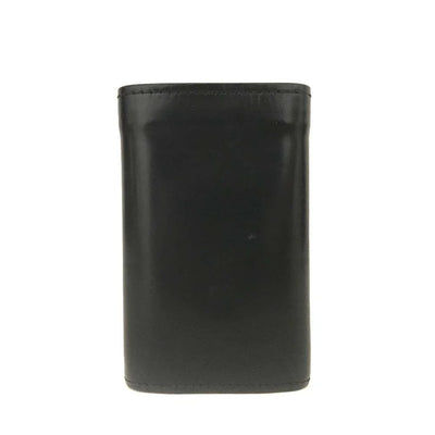 Salvatore Ferragamo Gancini Leather 6 Ring Key Case Black