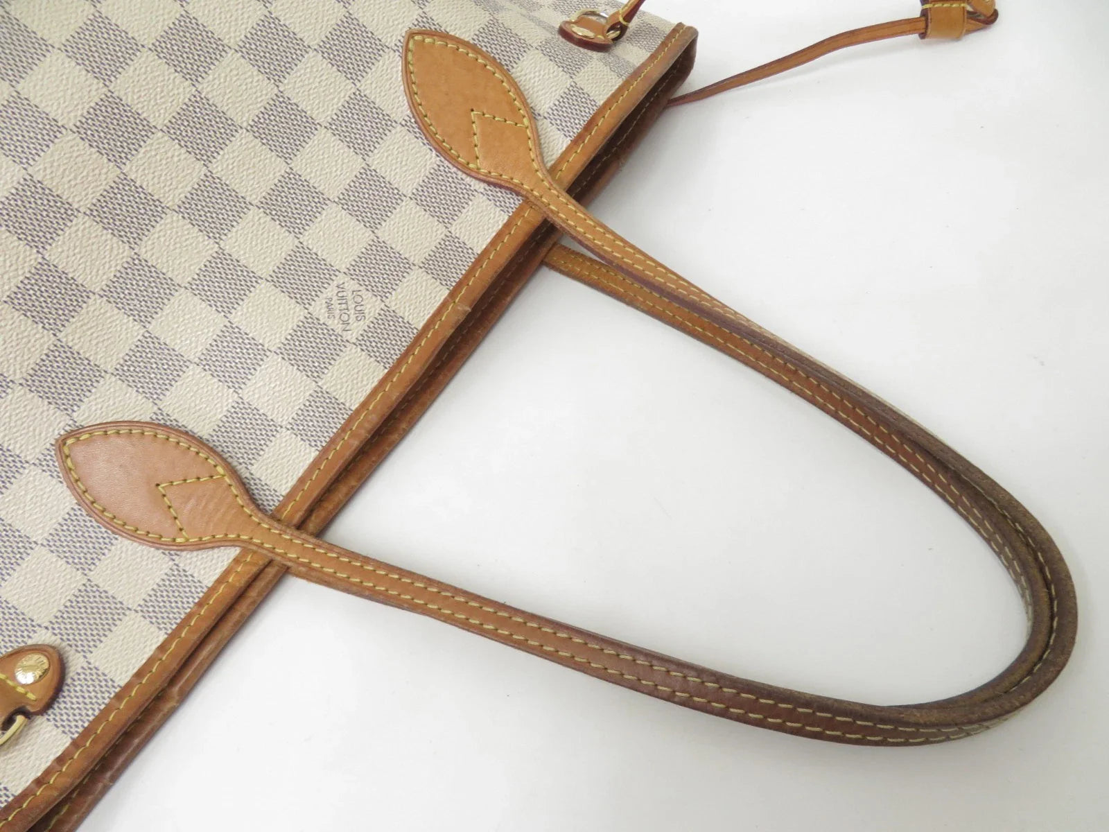 Louis Vuitton Damier Azur Neverfull PM Tote Bag Handbag