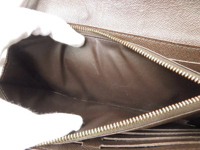LOUIS VUITTON Damier Ebene Sistina Long Wallet CA2150