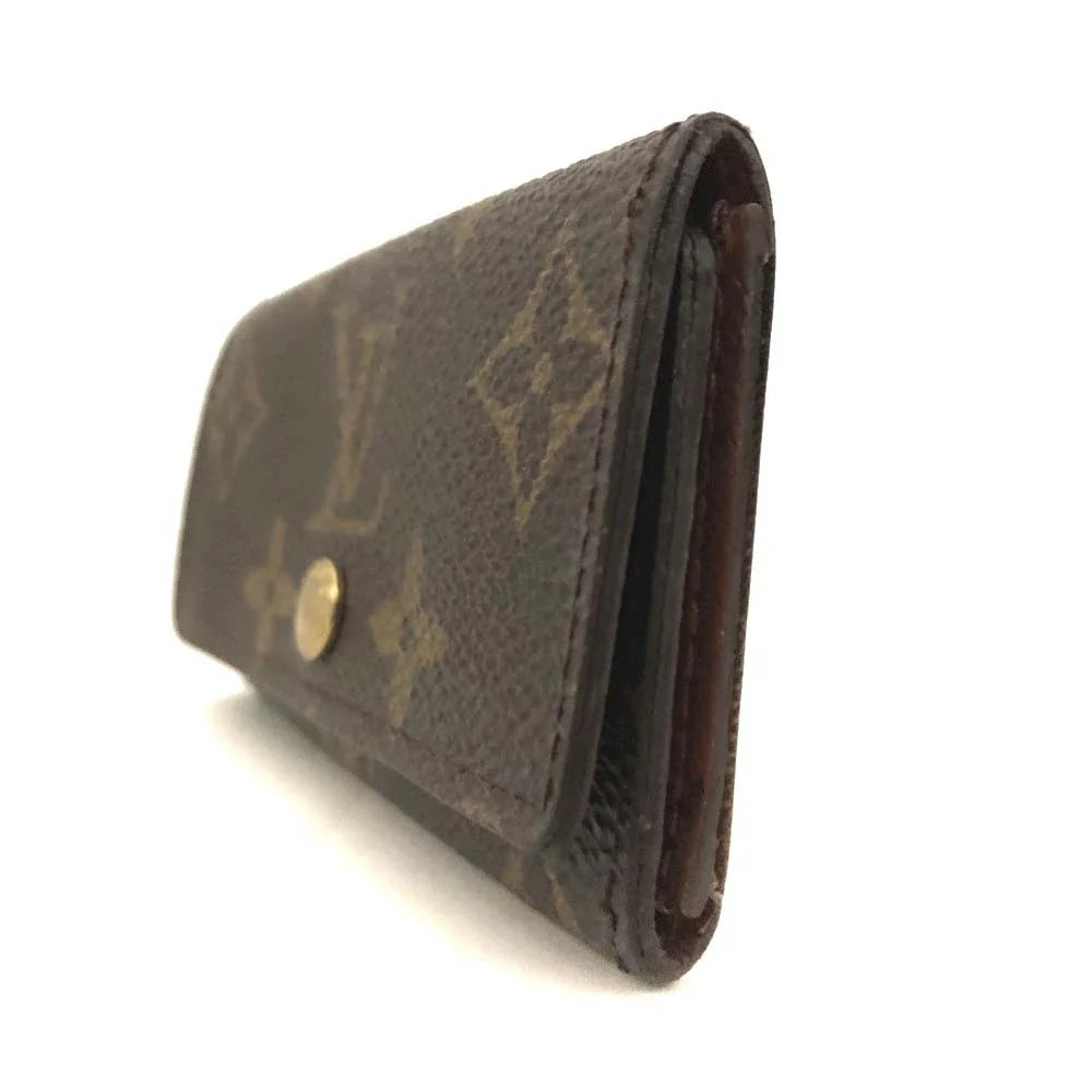 $345 Louis Vuitton Monogram Multicles 4 Ring Key Case Brown TH0060