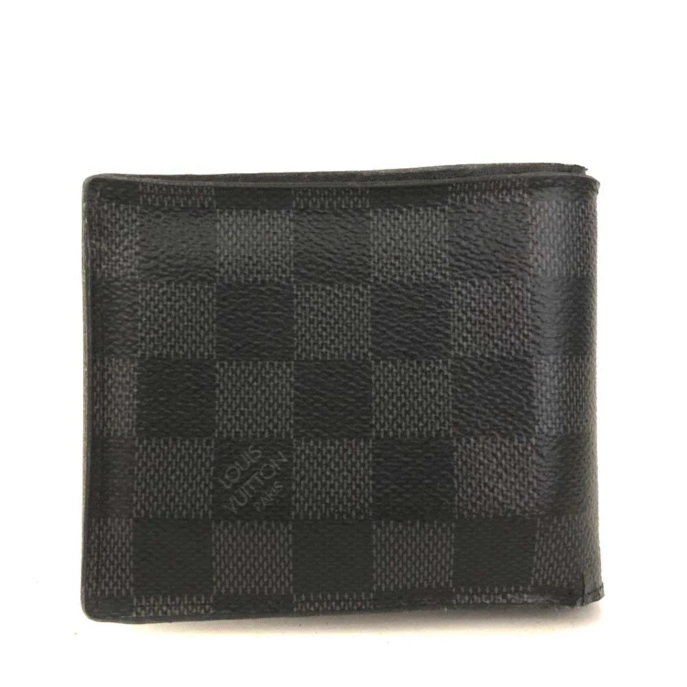 $750 Louis Vuitton Damier Graphite Portefeiulle Amerigo NM Bifold Wallet RA1200