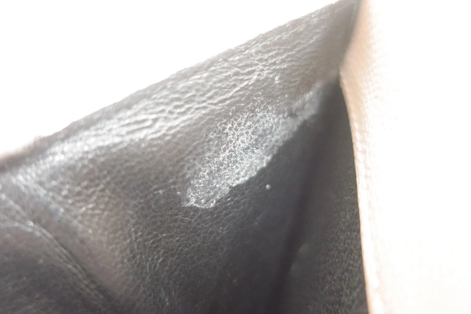 YSL Saint Laurent Leather V stitch Zip Around Compact Wallet