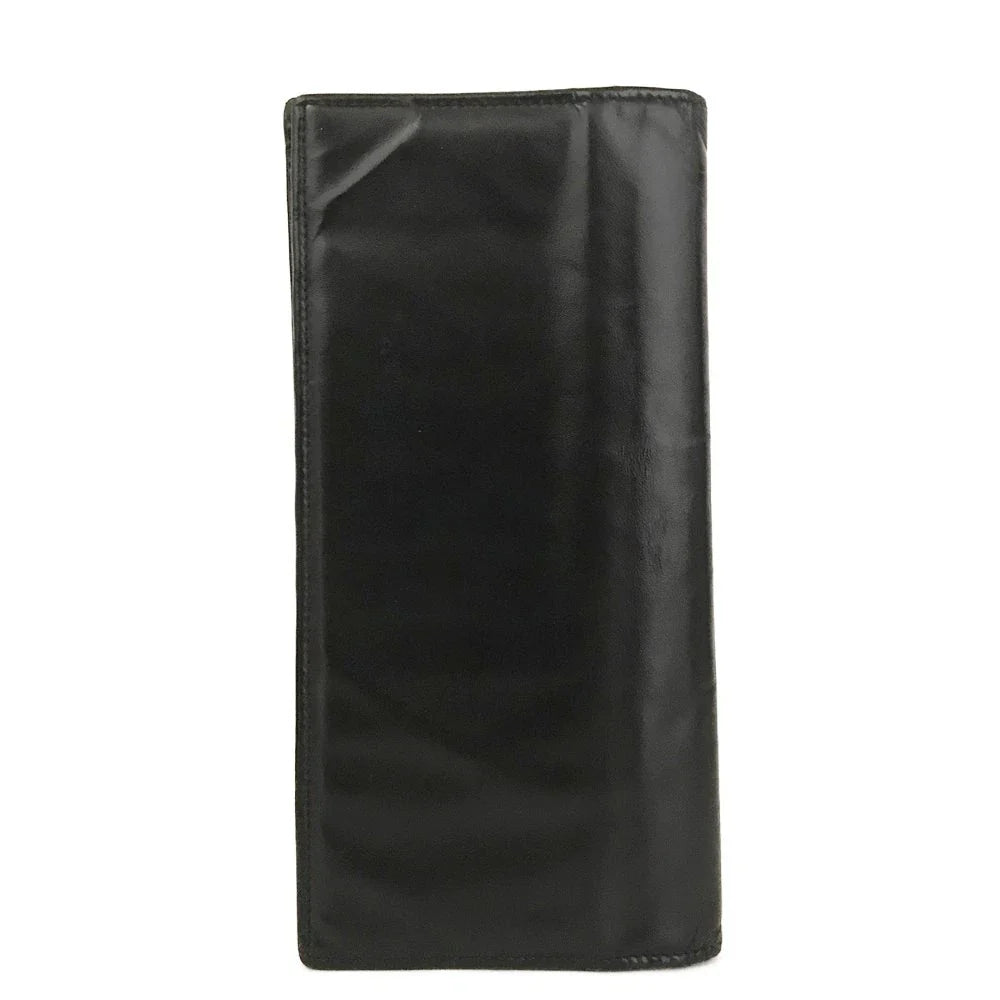 Dolce&Gabbana DG Logo Leather Long Bifold Wallet Black