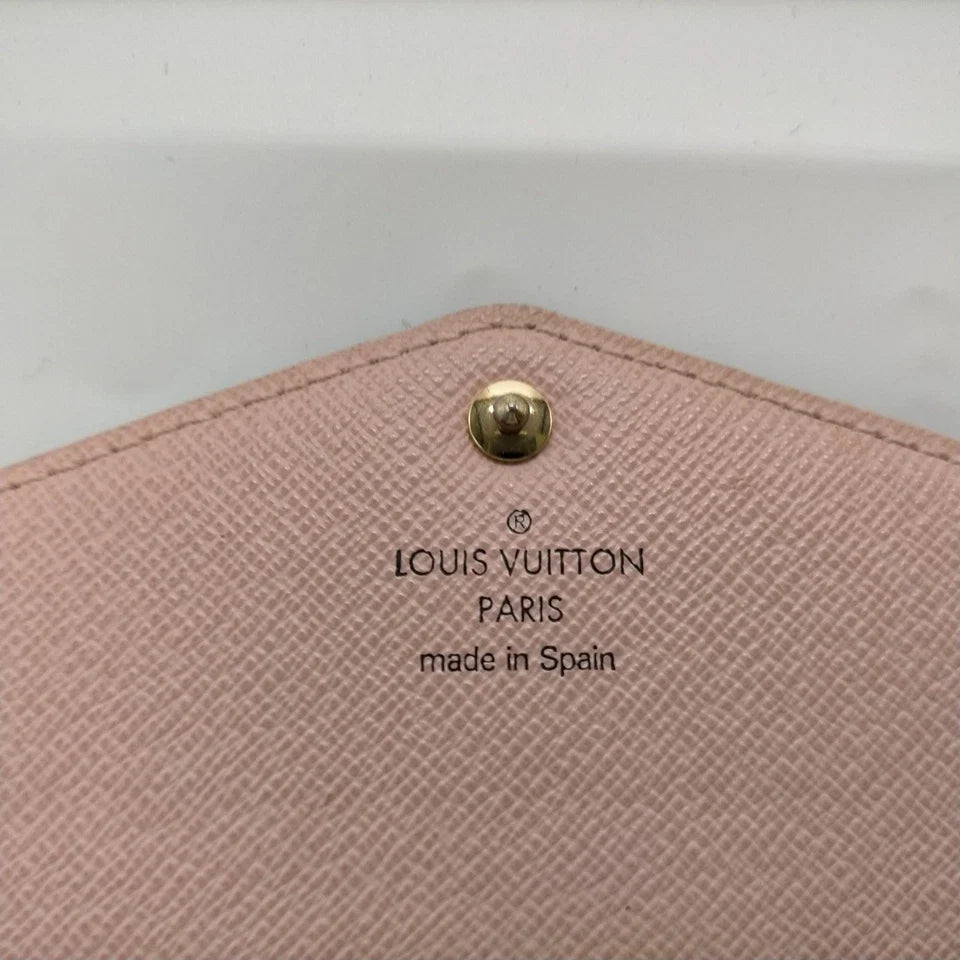 $740 2018 Louis Vuitton  Sarah Wallet NM Brown Monogram CA3128