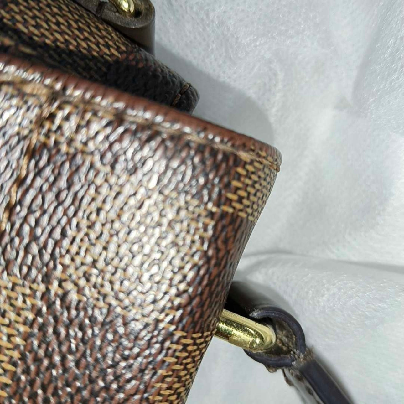 Used LOUIS VUITTON Damier Ebene Croisette