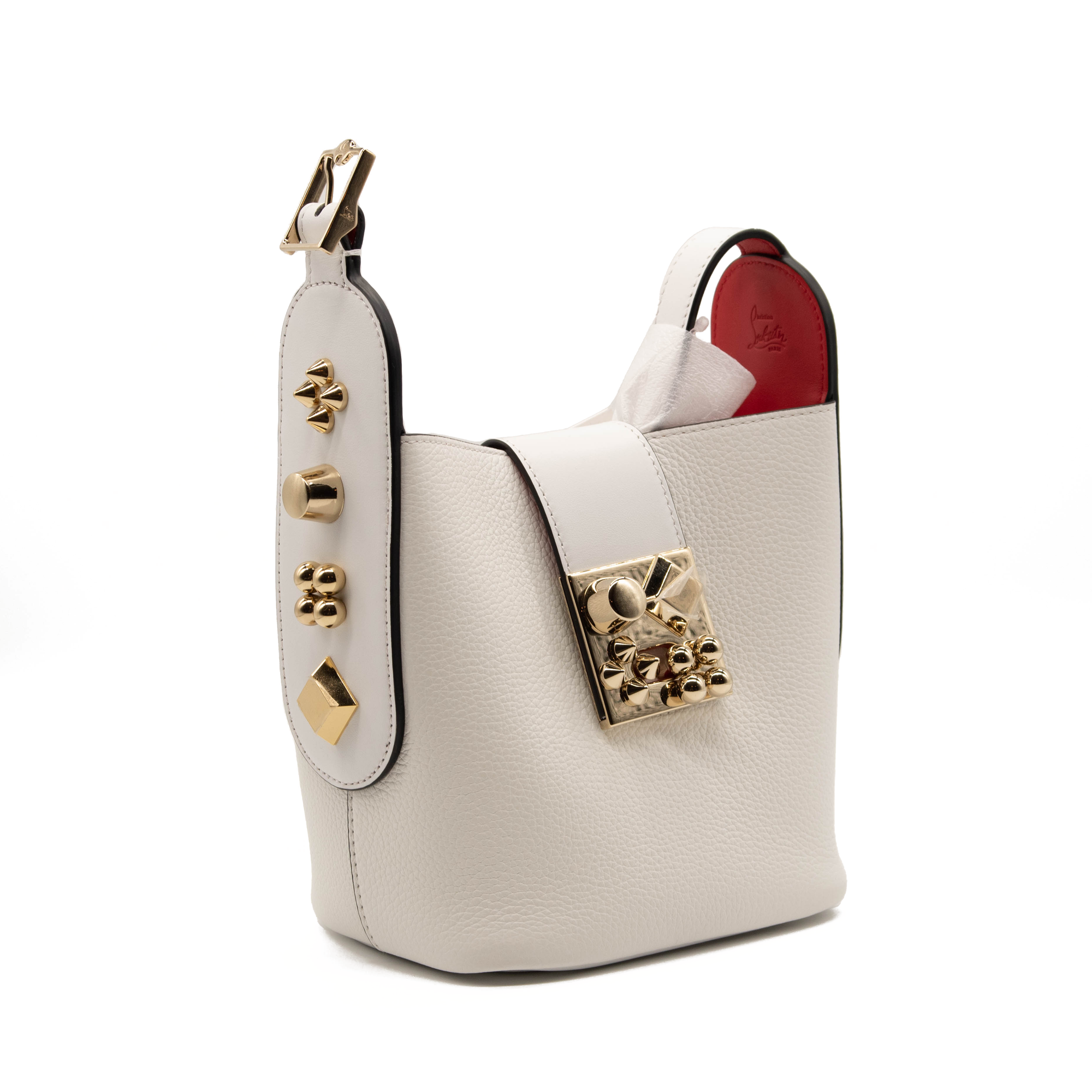 Christian Louboutin Carasky Empire Leather Bucket Bag