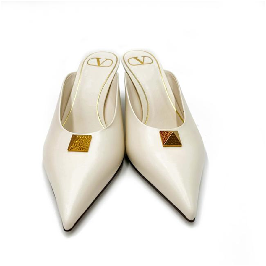 Valentino Roman Stud Pointed Toe Mule