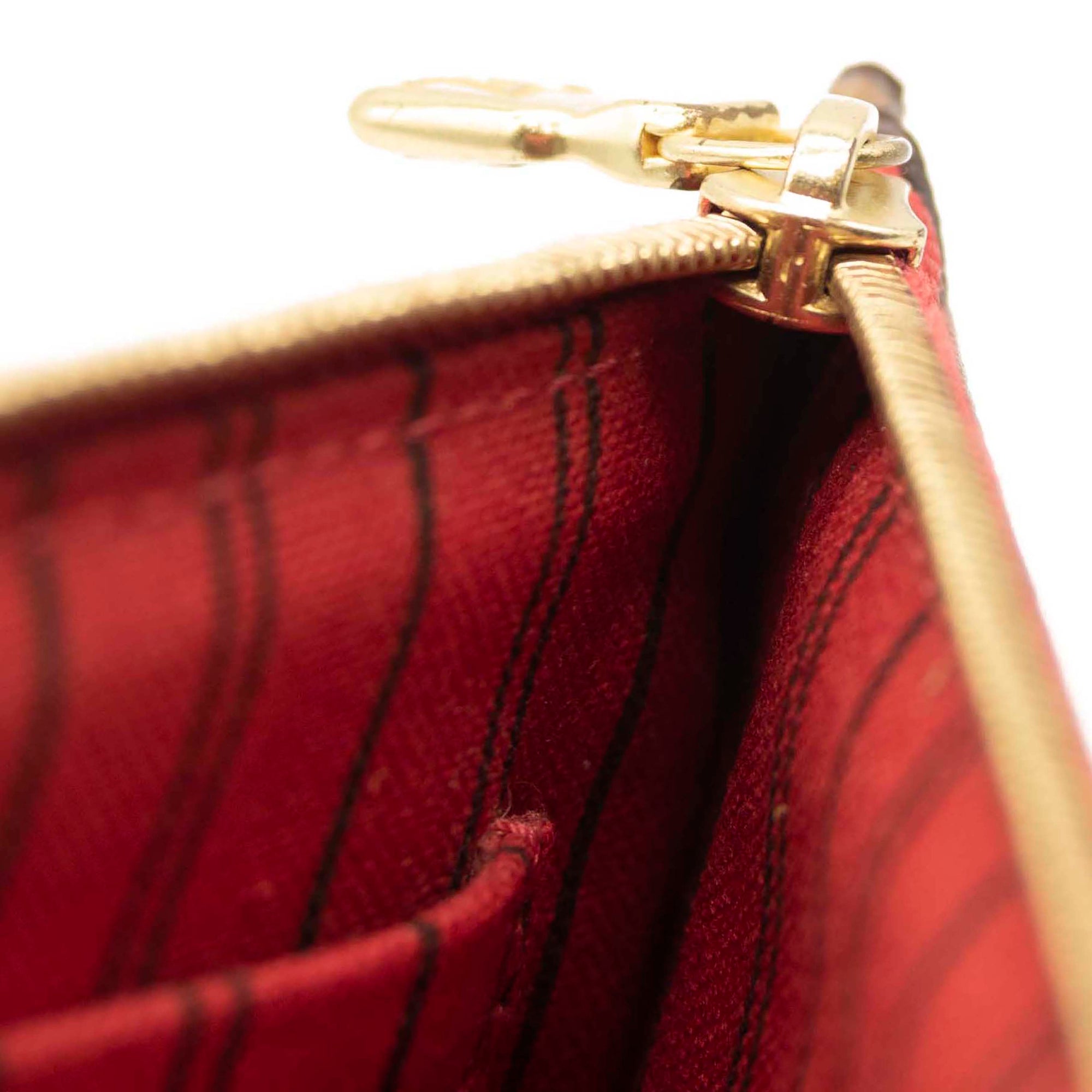 Louis Vuitton Monogram Neverfull MM GM Pochette Cherry