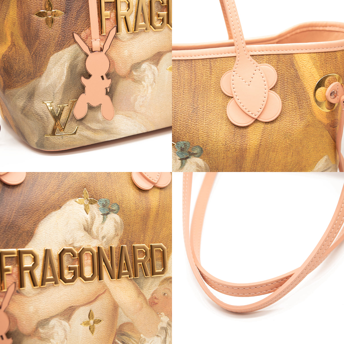 Louis Vuitton Masters Fragonard Neverfull MM Tote Pink - MyDesignerly