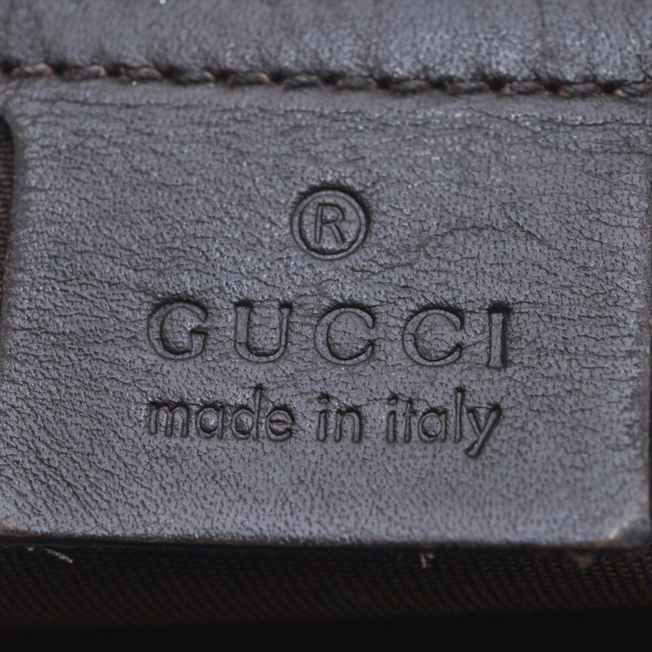 GUCCI GG Supreme Monogram Small Joy Tote Dark Brown