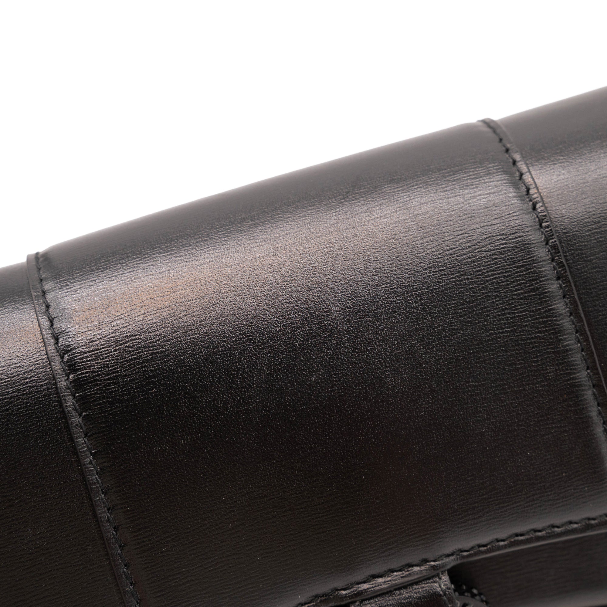 Balenciaga Hourglass Leather Wallet on a Chain